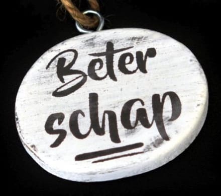 Hanger Beterschap / cadeau label / ziek zijn / "fruitmand"
