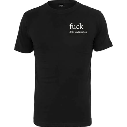 Mister Tee - FCK Heren Tshirt - 2XL - Zwart