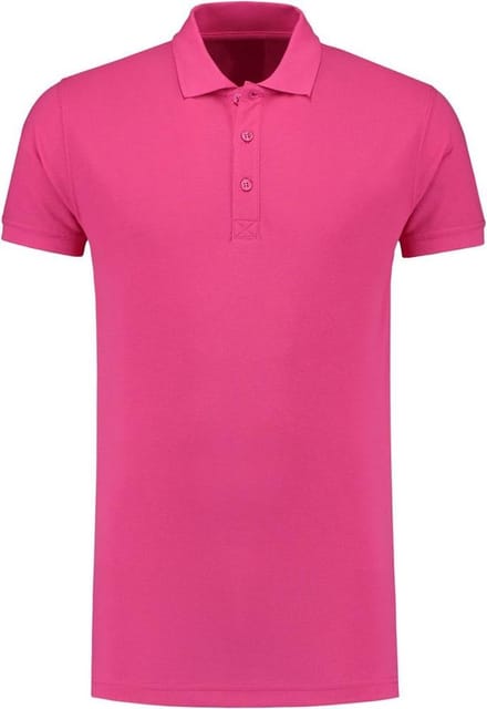 L&S Polo Basic Cot/Elast SS for him