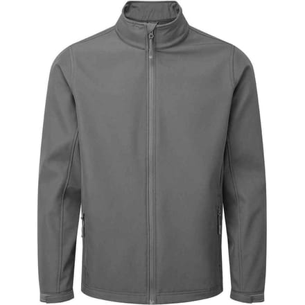 Premier Heren Windchecker gerecyclede softshell jas (Donkergrijs)
