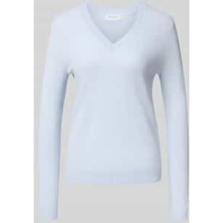 Gebreide pullover met V-hals