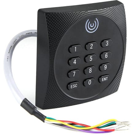 125KHz WG26 RFID Waterdicht ID Wachtwoord Toetsenbord Toegangscontrolesysteem Kaartlezer black