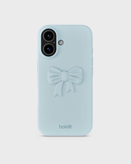 Holdit Silicone Sticker Bow - Mineral Blue