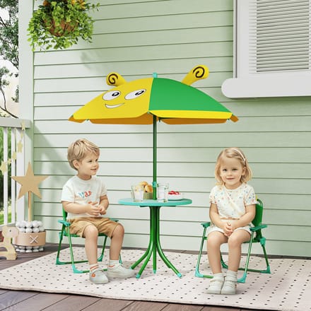 AIYAPLAY-Kindersitzgruppe-Stahl, Polyester-49,5L x 49,5B x 50H cm-Grün