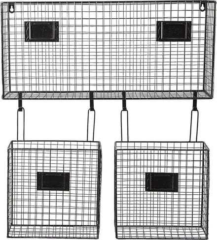 Clayre & Eef Wandrek 56x12x65 cm Zwart Metaal