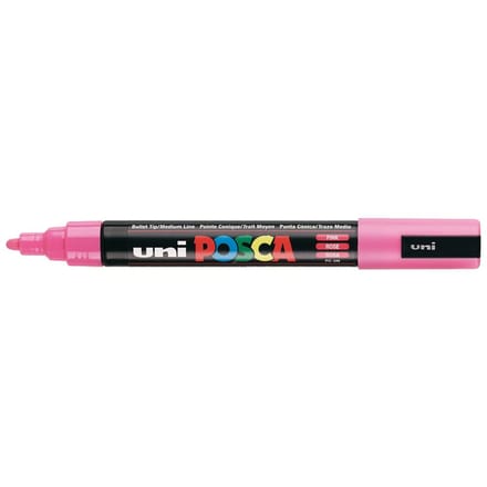 Posca marker met conische punt schrijfdikte medium roze