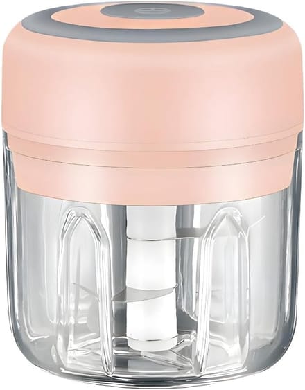 Ntech - Mini foodprocessor Roze - Foodprocessor - Groentesnijder 250ML - vegetable chopper USB oplaadbaar