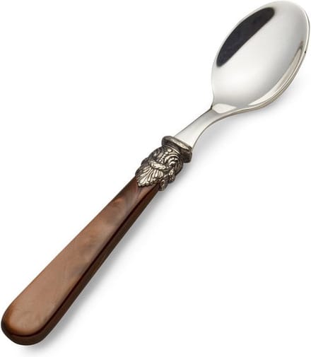 Theelepel, klein, met Bruin handvat (parelmoer), EME Napoleon