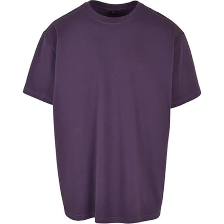 Build Your Brand - Heavy Oversized T-Shirt - Purple Night maat S