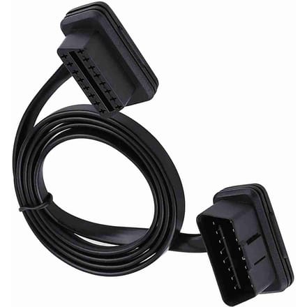 Auto Auto 16 Pin Mannelijk naar Vrouwelijk OBD2 Verlengkabel Diagnose Adapter 100cm39inch Lengte 100CM black