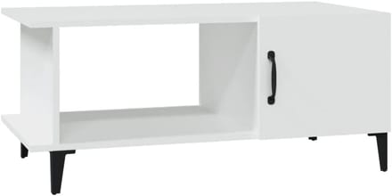 Salontafel Rechthoekig met Opbergruimte 90x50x40 cm Wit
