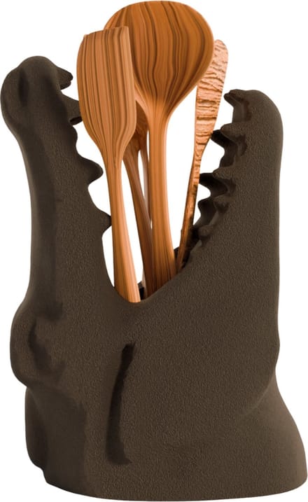 Fiastra Keukengerei Houder – Crocodylus Design – Zwart