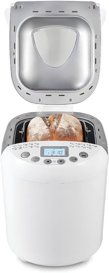 KAD® Broodbakmachine - 19 Bakprogramma's - Broodmachine - Wit - 35cm x 24cm x 30cm