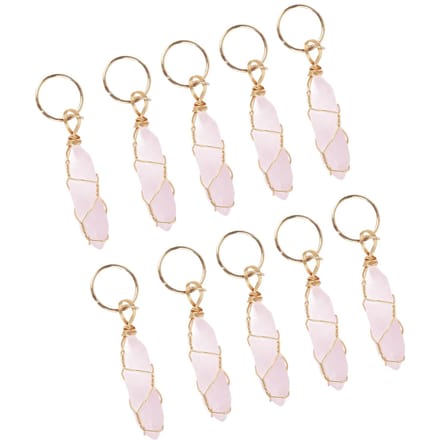 Vlechtaccessoires Haarring Dreadlock Haarjuwelen Wikkelringen Haarhangers voor Vrouwen Jongeren white