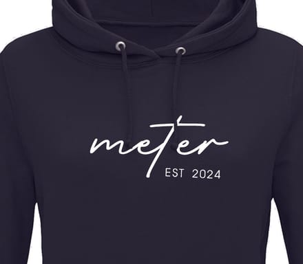 Hoodie dames met capuchon - Sweater dames capuchon - Meter - Meter cadeau - Liefste meter - Meter est 2024 - Navy S