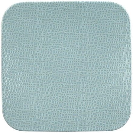 (4 stuks) SELTMANN WEIDEN Coup bord - plat vierkant - 290x290mm - Turquoise Blauw
