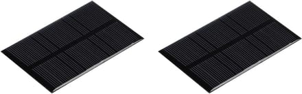 Set van 2 Mini Zonnepanelen (0,66W) voor DIY Elektrische Projecten - 5.5V, 120mA