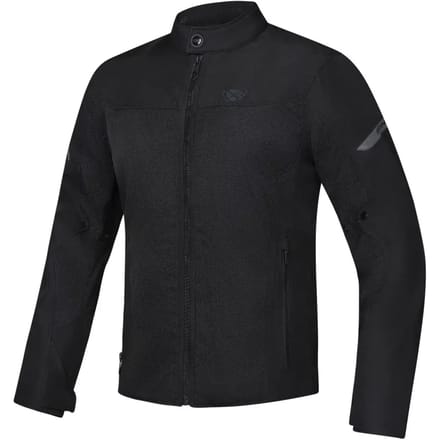 Ixon Fresh Slim Zwart Waterdichte Textiele Motorjas - Jas