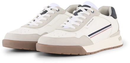 Tom Tailor - Sneakers van imitatieleer - Maat 41 - white