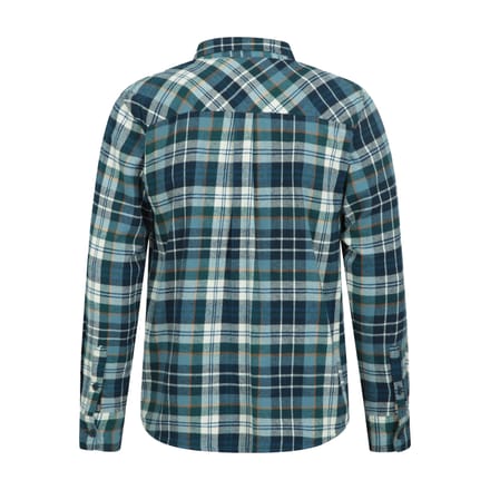 Mountain Warehouse Heren Flanellen Overhemd Trace (Set van 2) (Maisblauw)