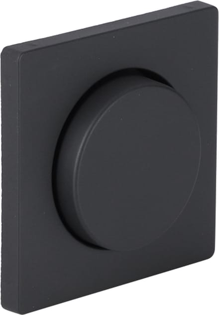 Berker Q1 centraalplaat â€“ met knop â€“ dimmer â€“ antraciet