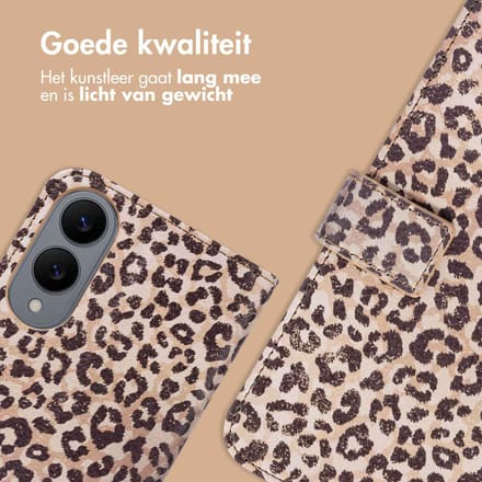 imoshion Design Bookcase voor de Samsung Galaxy S25 Edge - Leopard Mood
