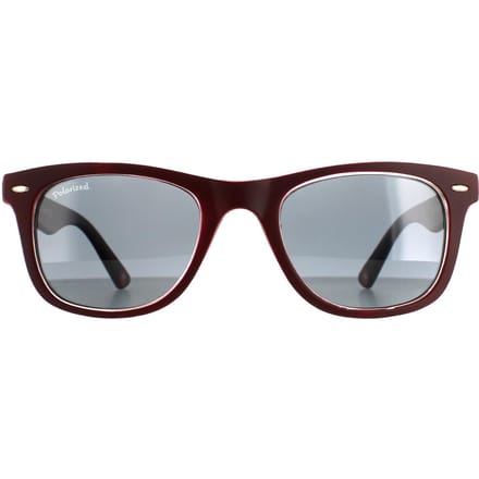 Montana Vierkant unisex bordeaux rubbertouch grijs gepolariseerde mp41 zonnebril