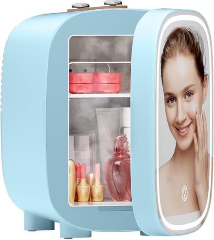 Mini Koelkast - Minibar - Skincare Fridge - Blauw