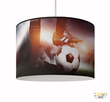 Hanglamp voetbal stadion-verlichting-kinderkamer-incl pendel-E27-lamp-voetbal