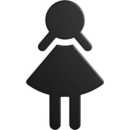 HEWI Series 477/801 Symbol Woman 801.91B020 90
