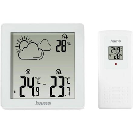 Hama Weerstation Zakynthos - Binnen en buitentempratuur - Wit