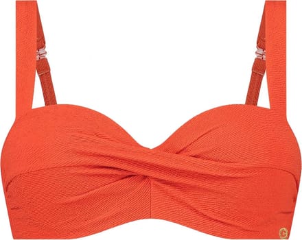 Ten Cate twisted bikini top summer red relief voor Dames | Maat 42C (85C)