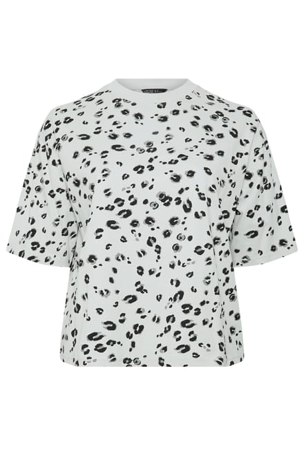 Limited Collection Grijs Tshirt Met Luipaardprint Size 48