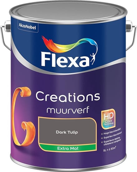 Flexa - Creations Muurverf Extra Mat - Dark Tulip - Mengverf - 5 L