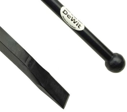 De Wit Stootijzer 1750mm met 40cm vierkant knop en beitel