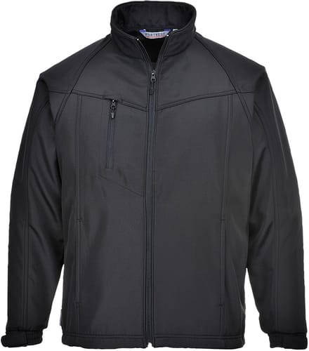 Portwest Oregon Softshell Jas voor heren (3L) TK40 - Zwart - 4XL