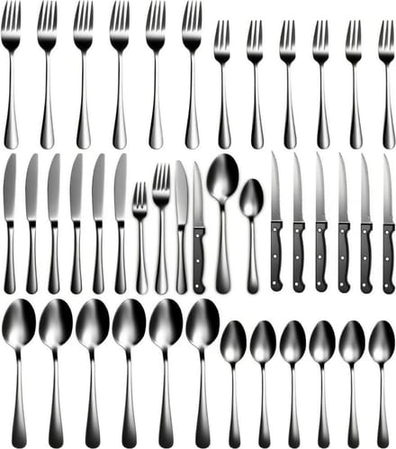 MKSS® Bestekset 12 Persoons - Vaatwasserbestendig - RVS - Zilver