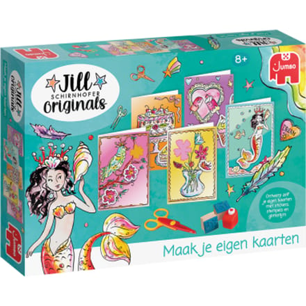 Jumbo - Jill Schirnhofer - Maak je eigen kaarten - Knutselset - Knutselpakket kaarten 8 jaar