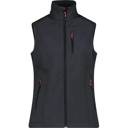 Dames softshell mouwloos jack CMP