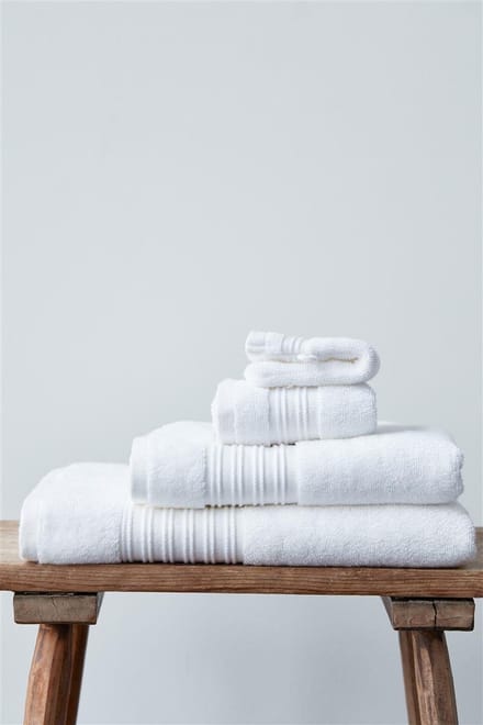 Beddinghouse Sheer - Gestreept - Katoen - Handdoek - 60x110 cm - Wit