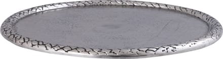 PTMD - Schaal Fahdi - Zilver - 30x30x2.5cm