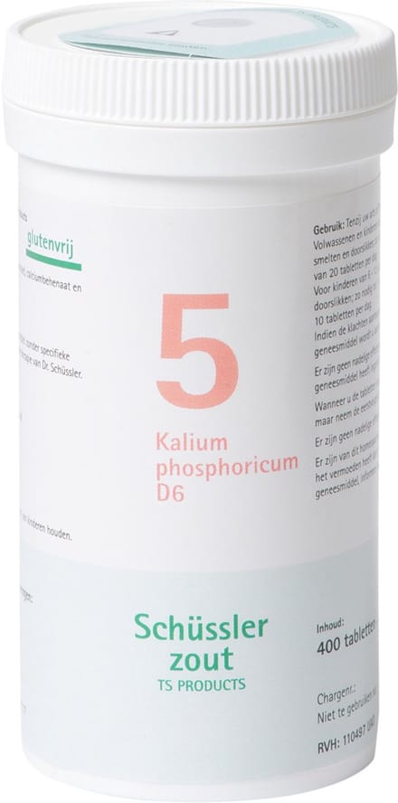 Pfluger Schussler Zout nr 5 Kalium Phosphoric D6 - 1 x 400 tabletten
