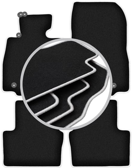 CARLUX-SILVER automatten voor: Mazda 2 III hatchback (2015-)