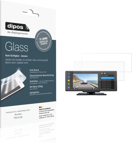 dipos – 2x Matte Pantserfolie geschikt voor Krunia T93 9.26 | 9H Screenprotector