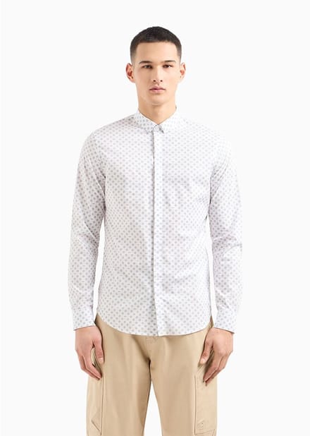 Armani Exchange 3dzc25 Overhemd Met Lange Mouwen Wit L Man
