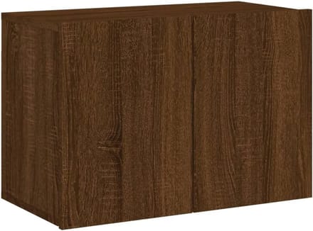 Wandmeubel voor TV - bruin eiken 60x30x41cm