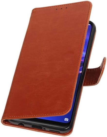 Bruin Pull-Up Booktype Hoesje voor Huawei Mate 20 Lite