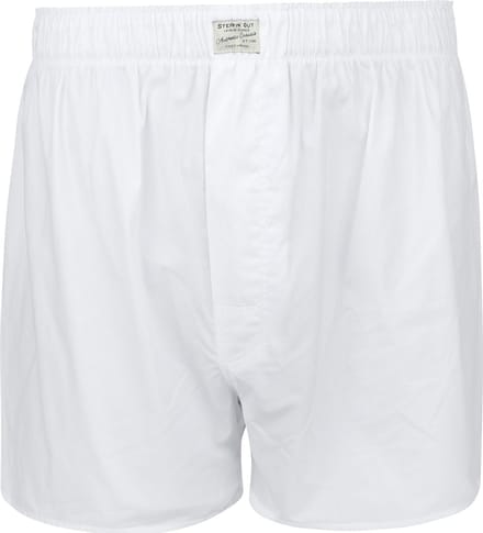 Steppin' Out Boxershort Solid Poplin Wit - Maat S - Heren - Boxershorts