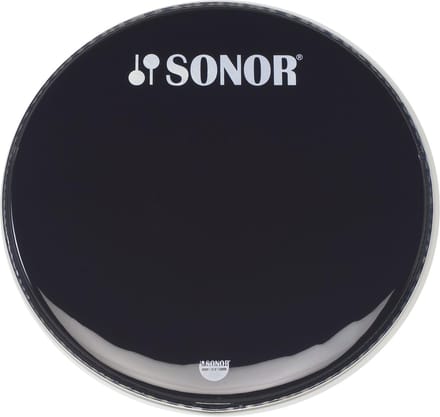 Sonor basDrum vel BD 26 4 MC, 26", Marching, zwart glatt, 1-ply - Marching bass drumvel