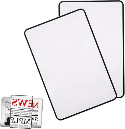 Pagina Vergrootglas - Lees Hulp - Klein Tekst Lezen - Flexibel PVC Blad - 18 x 12 cm - Transparant Zwart